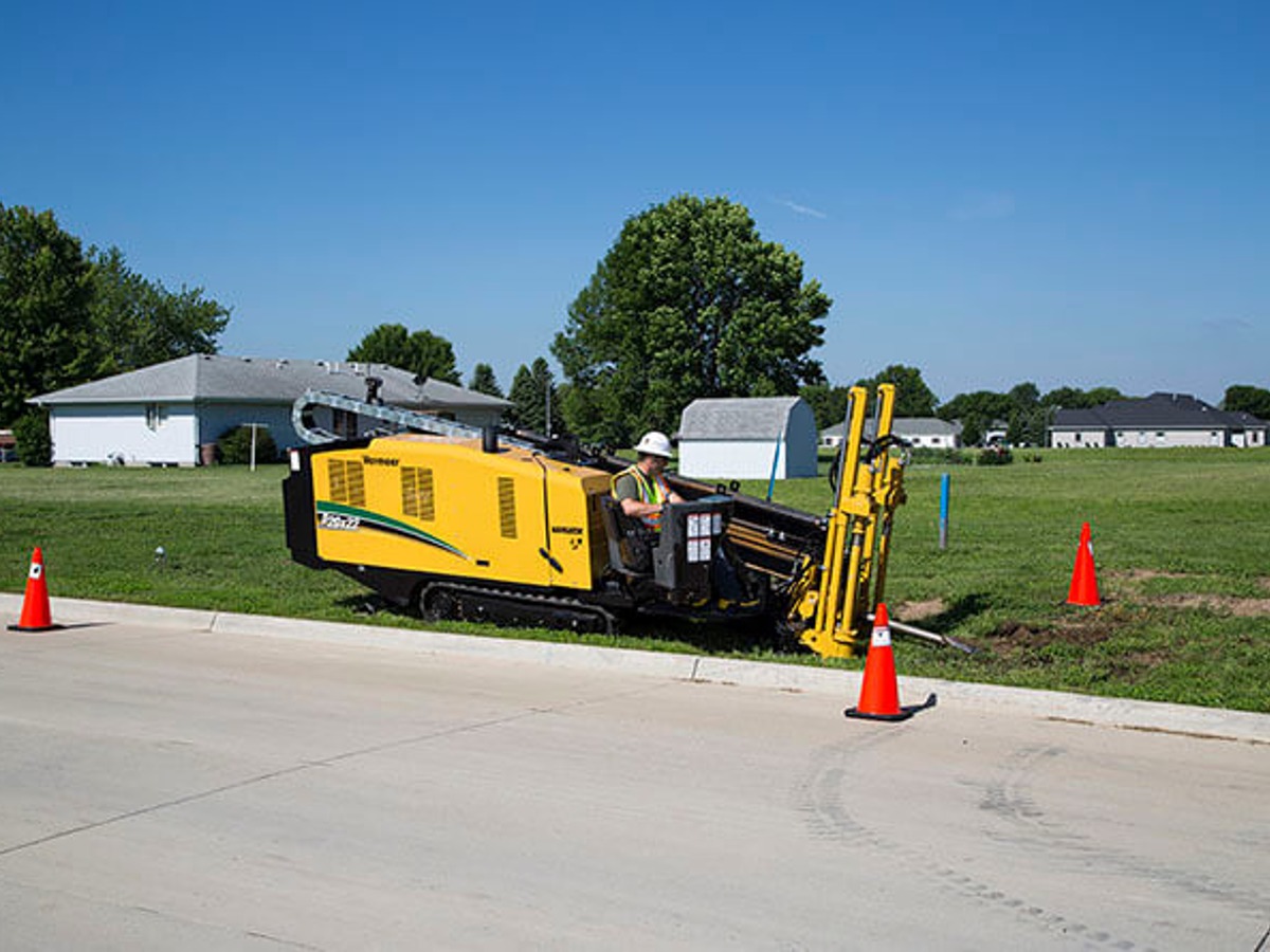 Vermeer 20x22 roadside setup